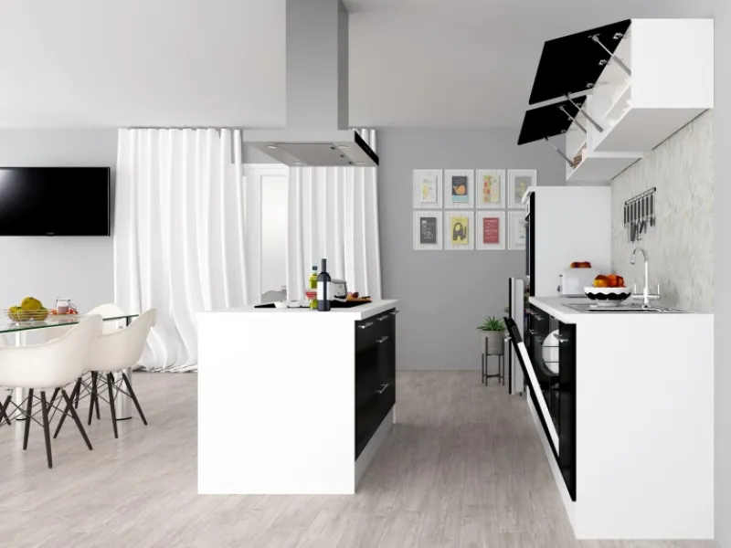 Respekta Premium Inselhauben|Kücheninseln<Inselküche 310 cm -Weiß