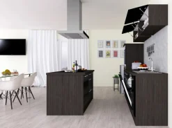 Respekta Premium Inselhauben|Kücheninseln<Inselküche 280 cm -Eiche Grau