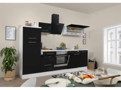 Respekta Premium Küchenzeile 280 cm -Weiß< Kühlschränke|Winkelküchen