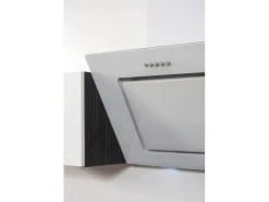 Outlet Respekta Premium Küchenzeile 220 cm Weiß Hochglanz-Eiche Grau Hochglanz Weiß