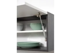 Respekta Premium Winkelküchen|Kochfelder<Winkelküche 260 x 200 cm -Eiche Grau