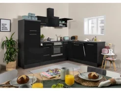 Respekta Premium Winkelküche 260 x 200 cm -Eiche Grau< Winkelküchen|Kochfelder