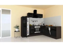 Respekta Premium Winkelküche 260 x 200 cm -Eiche Grau< Winkelküchen|Kochfelder