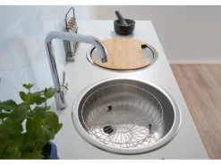 Respekta Rundbecken Set Edelstahl< Edelstahlspülen|Schneidebretter