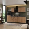 Clearance Respekta Selection Küchenzeile Elisabeth RS280HGAH 280 cm Artisan Eiche Nb.-Grau