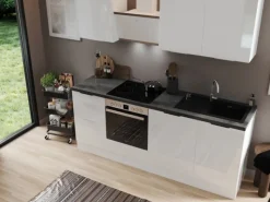 Respekta Selection Küchenzeile Elisabeth RS220WWH 220 cm Weiß< Winkelküchen