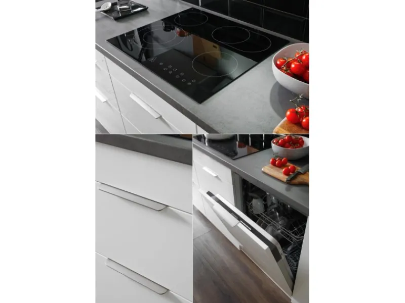 Respekta Selection Küchenzeile Elisabeth RS370WWH 370 cm Weiß< Gefrierschränke|Herde