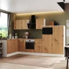Respekta Selection Winkelküche Elisabeth RSL340WAH 340 cm Artisan Eiche Nb.-Weiß< Winkelküchen