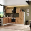 Respekta Winkelküchen<Selection Winkelküche Elisabeth RSL280WAH 280 cm Artisan Eiche Nb.-Weiß