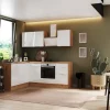 Respekta Selection Winkelküche Elisabeth RSL220AWH 220 cm Weiß-Artisan Eiche Nb.