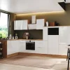 Respekta Kücheninseln|Winkelküchen<Selection Winkelküche Elisabeth RSL370AWH 370 cm Weiß-Artisan Eiche Nb.