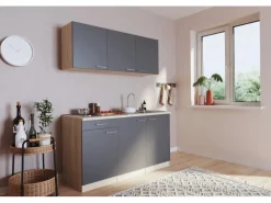 Respekta Singleküche Luis 150 cm -Eiche sägerau< Single-Küchen|Pantryküchen