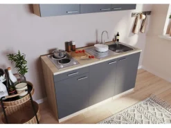 Respekta Singleküche Luis 150 cm -Eiche sägerau< Single-Küchen|Pantryküchen