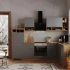 Clearance Respekta Winkelküche BEKBL280EGC 280 x 172 cm Grau-Wildeiche Nachbildung