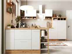 Respekta Winkelküche Hilde 310 x 172 cm mit Kücheninsel Weiß< Kücheninseln|Winkelküchen