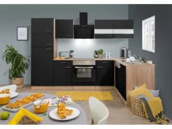 Respekta Winkelküche KBL280ESWSC 280 cm -Eiche Sonoma Sägerau Nachbildung< Winkelküchen|Einbauküchen