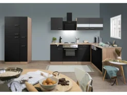 Respekta Winkelküchen|Herde<Winkelküche KBL310ESSS 310 cm -Eiche Sonoma Sägerau Nachbildung