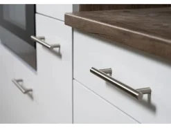 Respekta Winkelküchen|Einbauküchen<Winkelküche KBL370EYWMISGKE 370 cm Weiß Eiche York Nachbildung