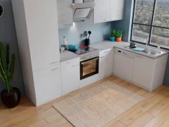 Online Respekta Winkelküche KBL280WWBSCGKEG 280 x 172 cm Weiß-Beton Optik