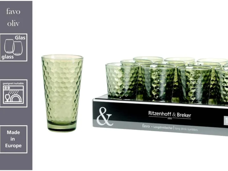 Ritzenhoff & Breker Geschirr<Favo Longdrinkgläser 400 ml 6er Set