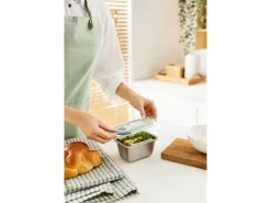 Rotho Frischhaltedose Nala Edelstahl 0,7 l Mistletoe Green< Vorratsdosen