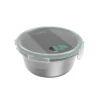 Sale Rotho Frischhaltedose Nala Edelstahl Rund 0,9 l Mistletoe Green