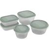 Rotho Frischhaltedosen-Set Elements Mistletoe Green 5-teilig< Vorratsdosen