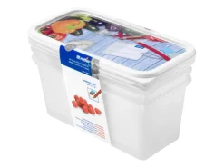Rotho Vorratsdosen|Vorratsbehälter<Gefrierdosen-Set Domino Gemüse 1,5 l Weiß 3-teilig