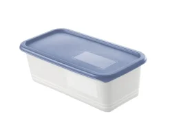 Rotho Gefrierdosen-Set Domino 1,2 l Horizontblau 3-teilig< Vorratsdosen