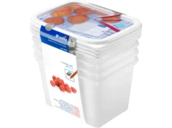 Rotho Gefrierdose-Set Domino 1 l 4-teilig< Vorratsdosen|Vorratsbehälter