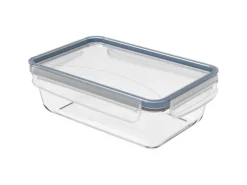 Rotho Kühlschrankdose Clic & Lock Glas 1,3 l Horizontblau< Vorratsdosen
