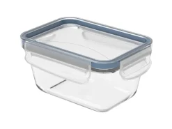 Rotho Kühlschrankdose Clic & Lock Glas 0,5 l Horizontblau< Vorratsdosen