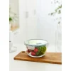 Clearance Rotho Kühlschrankdose Nala mit Kunststoffdeckel Glas Rund 2 l Mistletoe Green