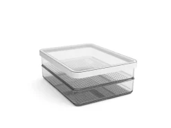 Rotho Küchen-Ordnungssysteme|Kühlschränke<Kühlschrankorganizer-Set Loft 0,85 l Weiß 2-teilig