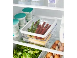 Rotho Küchen-Ordnungssysteme|Kühlschränke<Kühlschrankorganizer-Set Loft 0,85 l Weiß 2-teilig