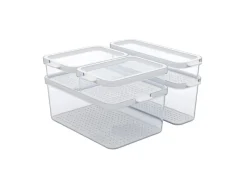 Best Rotho Kühlschrankorganizer-Set Cauma Transparent 5-teilig