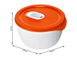 Rotho Küchenhelfer<Mikrowellenschüssel Micro Clever 0,8 l Papaya
