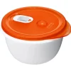 Rotho Küchenhelfer<Mikrowellenschüssel Micro Clever 1,6 l Papaya