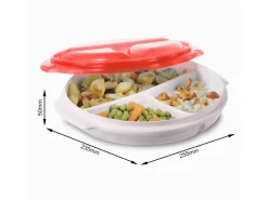 Rotho Küchenhelfer<Mikrowellenteller Micro Clever 0,75 l Papaya