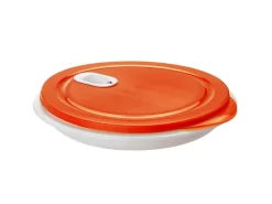 Rotho Mikrowellenteller XL Clever 1,2 l Papaya< Küchenhelfer