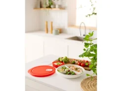 Rotho Mikrowellenteller XL Clever 1,2 l Papaya< Küchenhelfer