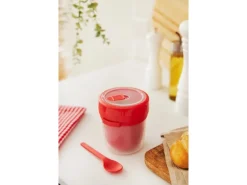 Sale Rotho Thermotasse Memory B3 mit Löffel 0,5 l Papaya