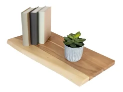 Schneidebretter<SAM Holzplatte Arya mit Echter Baumkante Einseitig 60 x 30 cm Akazienholz Natur