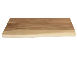 Schneidebretter<SAM Holzplatte Arya mit Echter Baumkante Einseitig 60 x 30 cm Akazienholz Natur