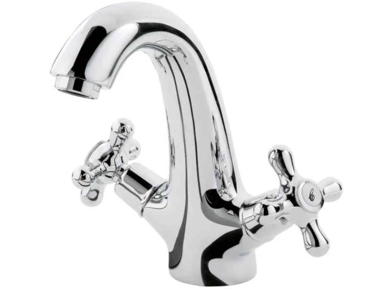 Sanitop-Wingenroth Wasserhahn Zweigriffmischer Athenas Chrom< Einhebelmischer