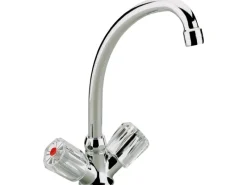 Sanitop-Wingenroth Zweigriffmischer Küchenarmatur Standard Plus Chrom< Zweigriffarmatur