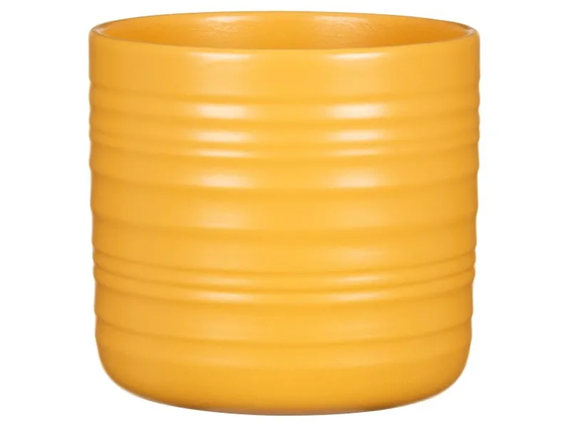 Clearance Scheurich Übertopf Cottage 850 Ø 12 cm x 11,1 cm Curcuma