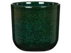 Discount Scheurich Übertopf Keramik Ø 12,9 cm x 11,9 cm Mystic Green Volumen 0,814 l Grün