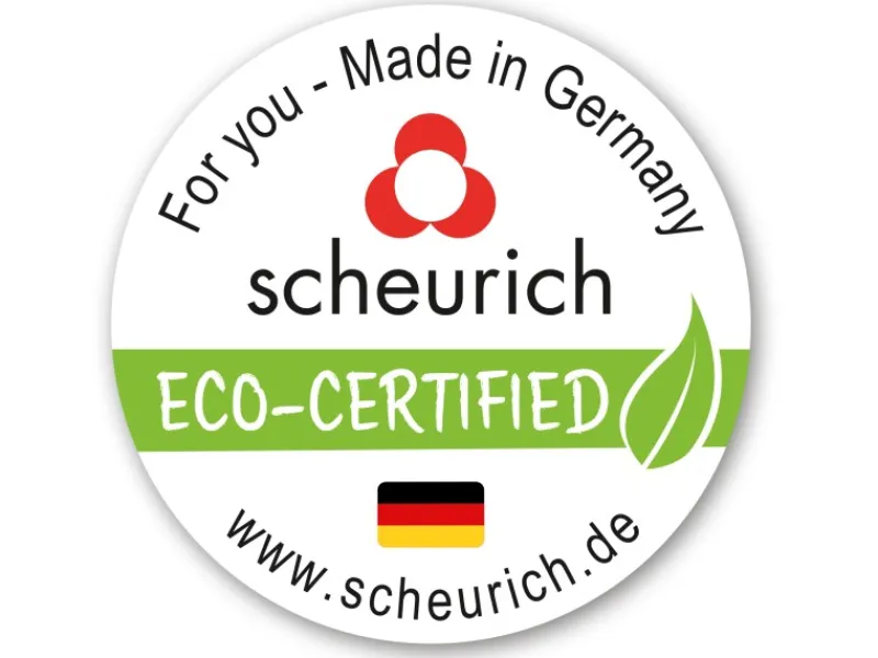 Outlet Scheurich Übertopf mit Holzuntersetzer 799 Ø 19 cm Anthrazit Matt