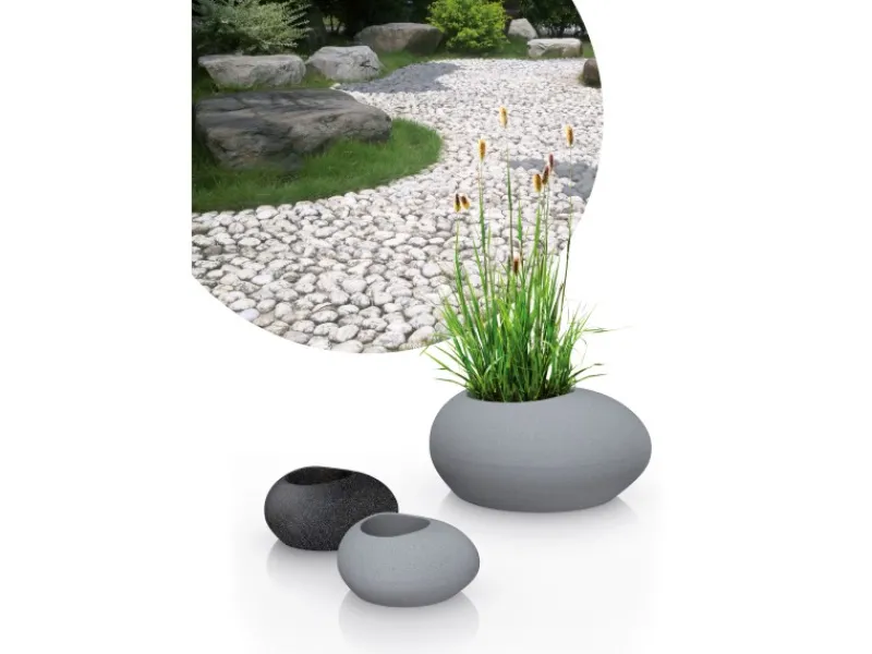 Scheurich Töpfe<Pflanzgefäß Flow 73 cm x 58 cmStony Grey